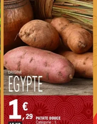 Patate douce Egypte 1kg