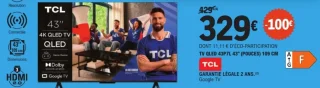 TV QLED TCL 43P7TL 43" (109 CM)