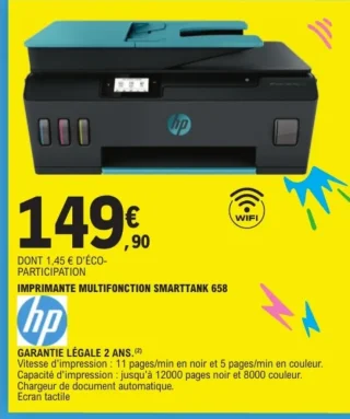 Imprimante multifonction SmartTank 658 HP