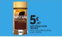 CAFÉ SPÉCIAL FILTRE "NESCAFÉ"