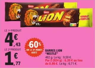 Barres Lion Nestlé