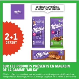 Gamme "Milka" (différentes variétés)