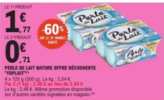 Perle de Lait Nature Offre Découverte Yoplait