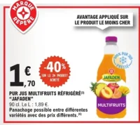 Pur Jus Multifruits Réfrigéré Jafaden