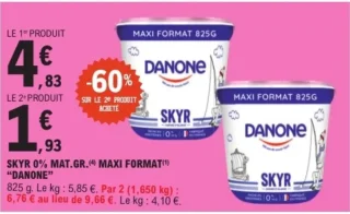 Skyr 0% Mat. Gr. Maxi Format Danone