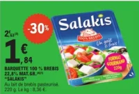 Barquette 100% brebis Salakis