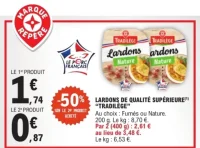 Lardons de qualité supérieure Tradilège