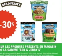 Glaces Ben & Jerry's, gamme variée