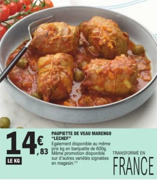 Paupiette de veau Marengo "LECHEF"