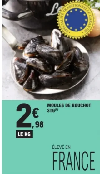 Moules de bouchot STG