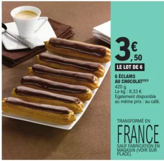 6 ÉCLAIRS AU CHOCOLAT