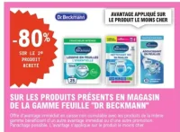 Produits de la gamme Feuille "Dr Beckmann"