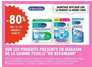 Produits de la gamme Feuille "Dr Beckmann"