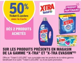 Produits de la gamme "X-Tra" et "X-Tra Evasion"
