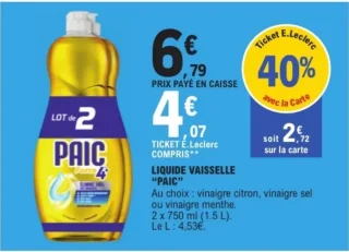 LIQUIDE VAISSELLE "PAIC"