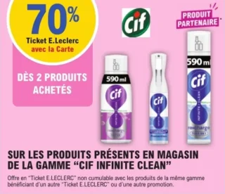 Produits de la gamme Cif Infinite Clean