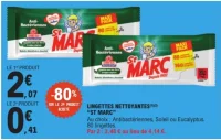 Lingettes nettoyantes St Marc