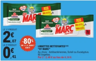 Lingettes nettoyantes St Marc