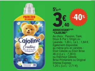 Adoucissant Cajoline Créations