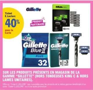 Gamme de produits Gillette