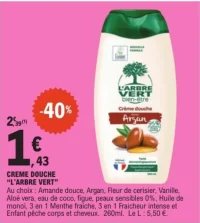 Crème Douche L'Arbre Vert