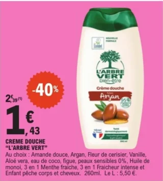 Crème Douche L'Arbre Vert