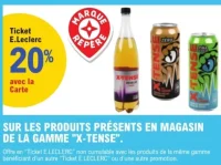 Sur les produits de la gamme "X-Tense"