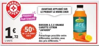 Boisson A.C.E Orange Carotte Citron "JAFADEN"