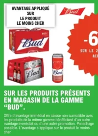 Produits de la gamme "BUD"