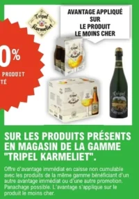 Produits de la gamme "TRIPEL KARMELIET"