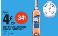 AOC Côtes de Provence Vin Rosé "Valestrel"