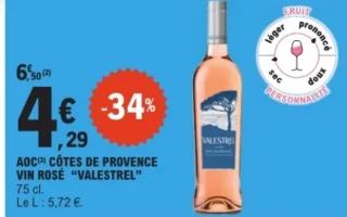 AOC Côtes de Provence Vin Rosé "Valestrel"