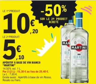 Apéritif à base de vin Bianco "Martini"