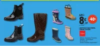 Botte de pluie femme, enfant ou bébé Tissaia