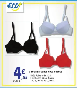 Soutien-gorge avec coques Eco+