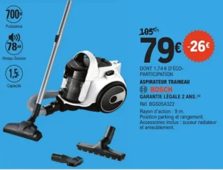 Bosch Aspirateur traineau Réf. BGS05A322