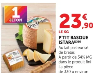 Fromage P'tit Basque Istara