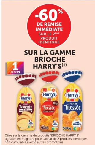 SUR LA GAMME BRIOCHE HARRY'S