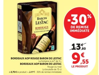 La fontaine à vin Baron de Lestac Bordeaux AOP Rouge