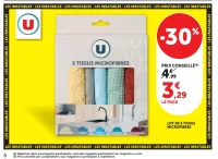 Lot de 5 tissus microfibres U