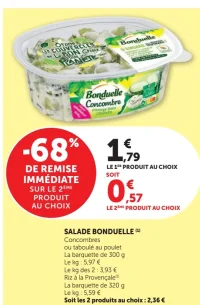 Salade Bonduelle Concombres