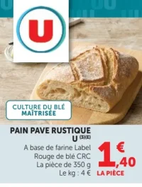 PAIN PAVE RUSTIQUE U