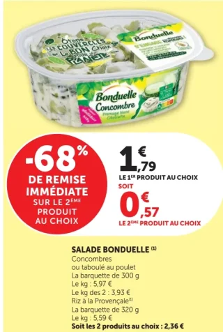 Salade Bonduelle Concombres