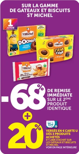 SUR LA GAMME DE GATEAUX ET BISCUITS ST MICHEL
