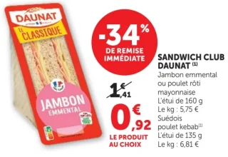 Sandwich club Daunat