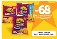 Gamme Just au Four Mc Cain