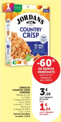 Céréales Country Crisp Jordans
