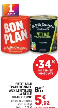 Petit Sale Traditionnel Aux Lentilles La Belle Chaurienne