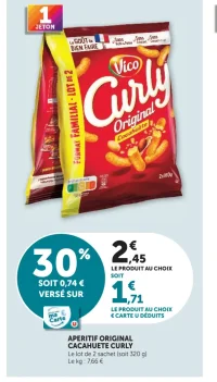 Aperitif Original Cacahuete Curly Vico
