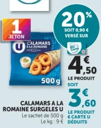 Calamars à la romaine surgelés U